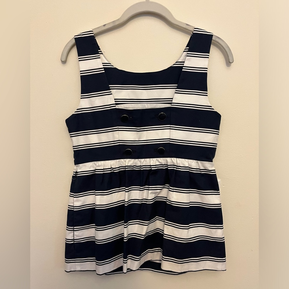 Vineyard Vines cotton sleeveless peplum top size 2